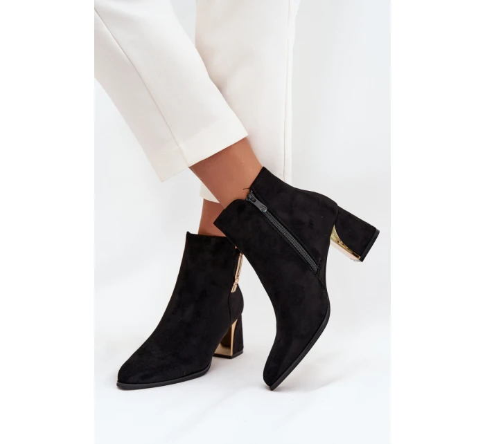 Boty na podpatku model 217724 Step in style Boty na podpatku model 217724 Step in style