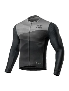 Cyklistický dres Rockbros 15120009005 s dlouhým rukávem, jaro/léto, velikost XXL – černý