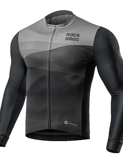 Cyklistický dres Rockbros 15120009005 s dlouhým rukávem, jaro/léto, velikost XXL – černý