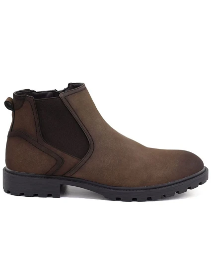 Pánské vysoké kotníkové boty, hnědé, model 22348423