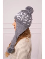 Dámská klapka na uši Balbina K381 tmavě šedá Dámská klapka na uši Balbina K381 tmavě šedá