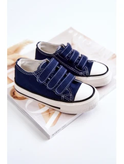 Dětské tenisky na suchý zip námořnická modrá model 21578754 - Boto