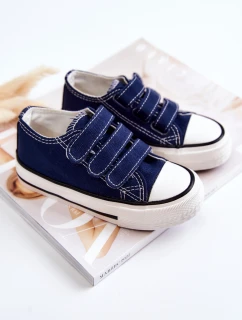 Dětské tenisky na suchý zip námořnická modrá model 21578754 - Boto