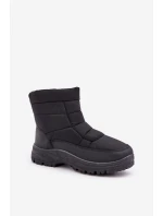 Pánské Sněhule Na Zip Zateplené Kožešinou Černé model 21681332 - Boto