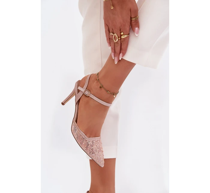 Ozdobené lodičky s otevřenou patou model 21787018 - Boto Ozdobené lodičky s otevřenou patou model 21787018 - Boto