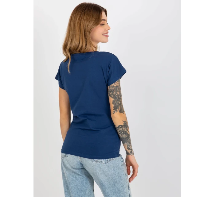 Tričko VI TS model 17929380 tmavě modrá - FPrice Tričko VI TS model 17929380 tmavě modrá - FPrice