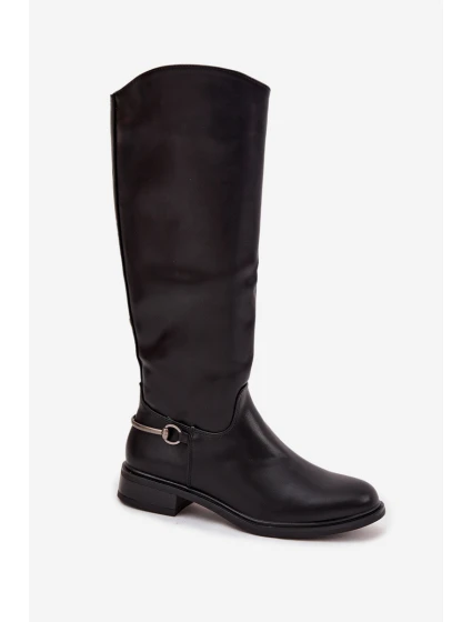 Dámské zateplené kozačky Renaya – černé Dámské zateplené kozačky Renaya – černé