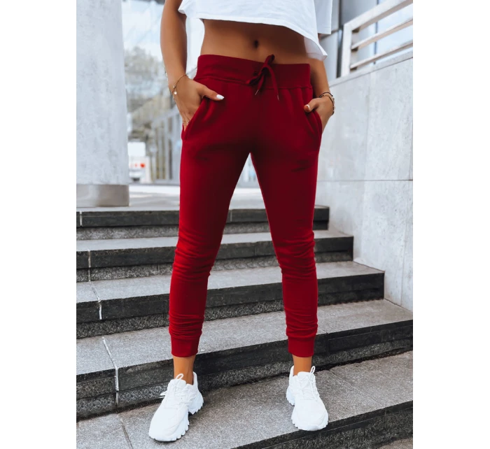 Dámské tepláky FITS bordó UY0206 Dámské tepláky FITS bordó UY0206