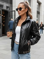 Dámská prošívaná bunda bomber černá FashionStreet TY5292