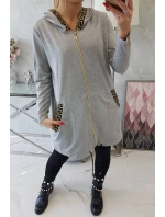 Mikina s ozdobnou šedou páskou Mikina s ozdobnou šedou páskou