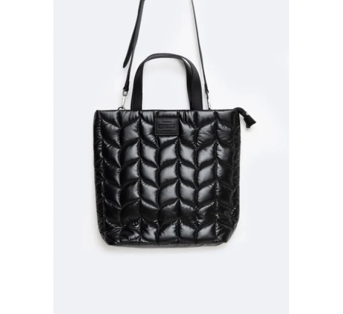 Prošívaná Shopper taška Big Star OO574001 Černá
