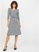 Sukienka LK SK model 21110905 biało czarny - FPrice