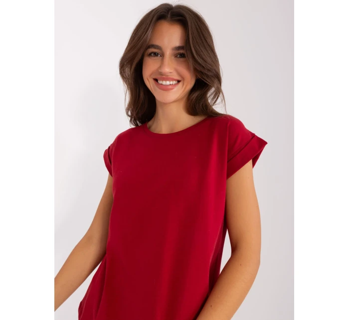 T shirt RV TS model 21863378 bordowy - FPrice