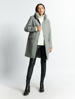 Monnari Kabáty Dámský kabát s nádechem vlny Multi Grey