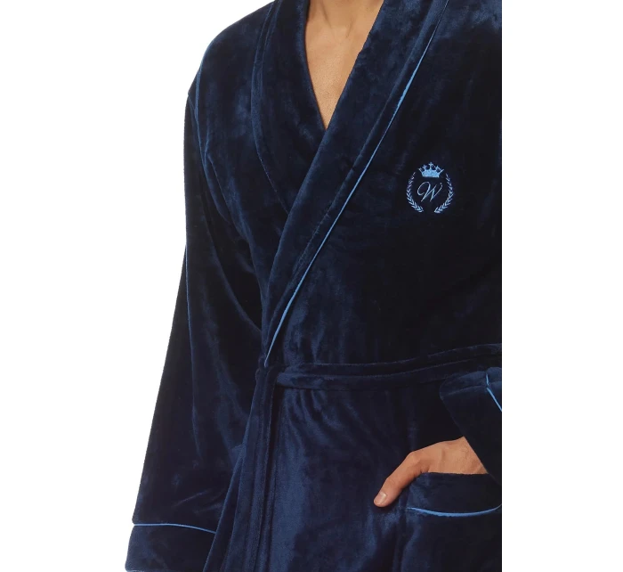 Pánský župan 2111 Luca tm. modrá - L&L