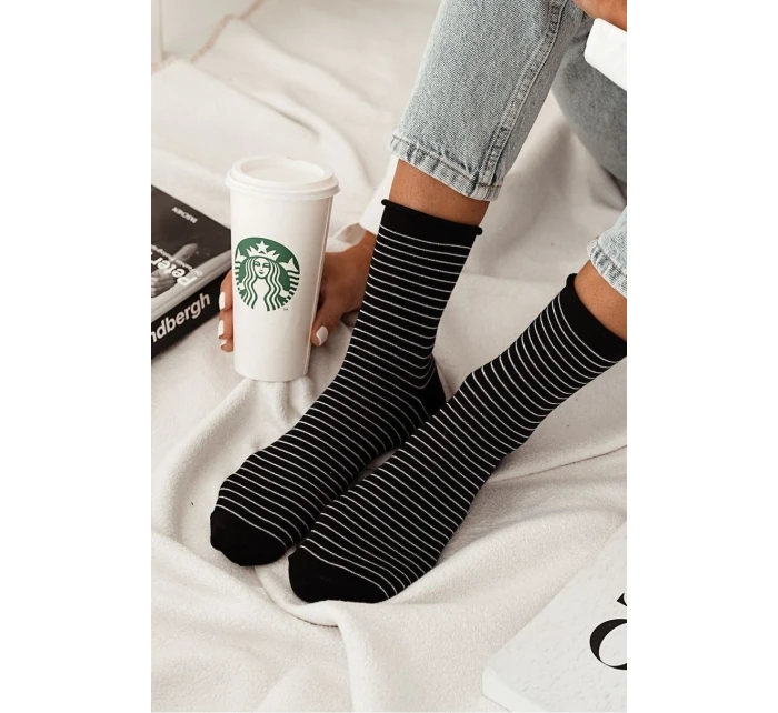 Dámské ponožky bez tlaku v tenkých proužcích 0200.120