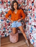 Dámské šortky PARADISE light blue model 21969835 - Dstreet Dámské šortky PARADISE light blue model 21969835 - Dstreet