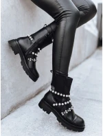 Dámské perlové kozačky CALLA black FashionStreet ZY0396