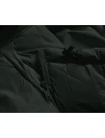 Péřová dámská vesta v army barvě s kapucí (5M720-136) Péřová dámská vesta v army barvě s kapucí (5M720-136)