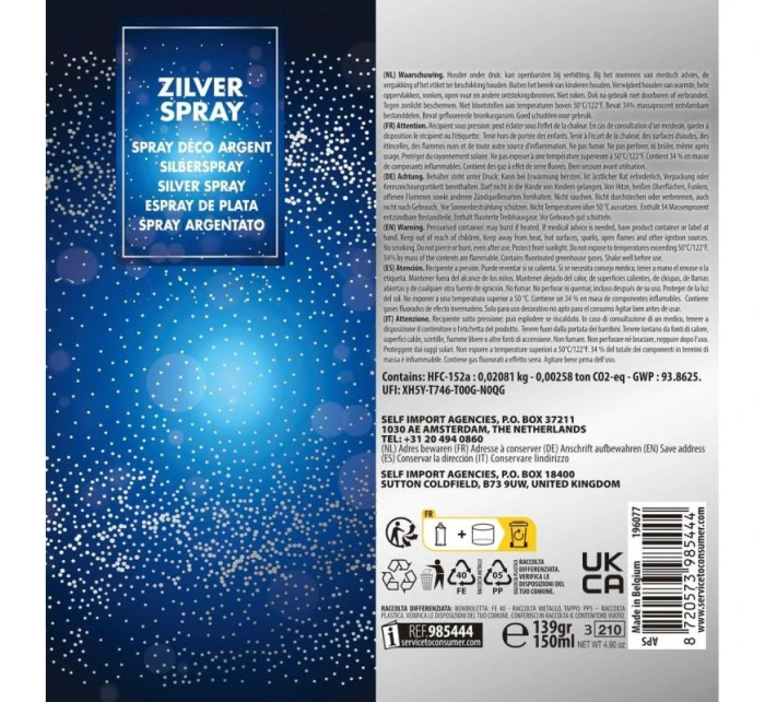 DEKORATIVNÍ LAK 150ML STŘÍBRNÝ