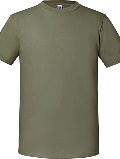 Fruit of the Loom Iconic 195 T Pánské těžké tričko 16.1422 classic olive