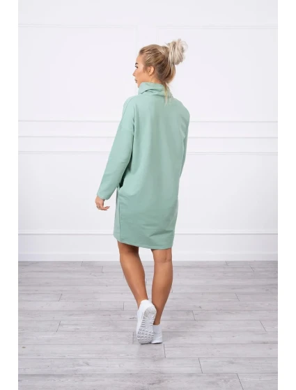 Šaty s kravatou tmavě mátové Šaty s kravatou tmavě mátové