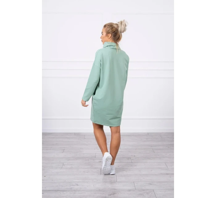 Šaty s kravatou tmavě mátové Šaty s kravatou tmavě mátové