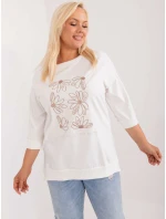 Bluzka RV BZ model 21480251 ecru - FPrice Bluzka RV BZ model 21480251 ecru - FPrice