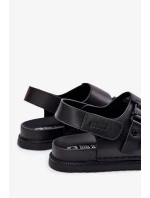 Pánské kožené sandály Big Star – černé Pánské kožené sandály Big Star – černé