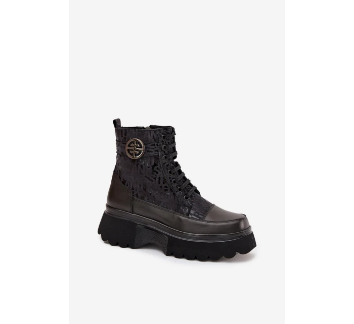 Dámské boty Artiker – černé, na platformě Dámské boty Artiker – černé, na platformě