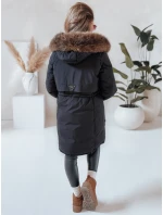 Dámská zimní bunda parka s kapucí černá FashionStreet TY5080