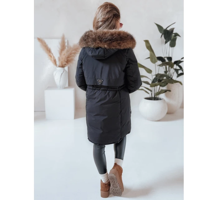 Dámská zimní bunda parka s kapucí černá FashionStreet TY5080