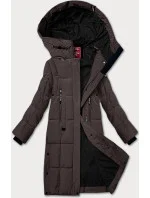 Hnědá dámská zimní prošívaná bunda model 21248066 - LHD Hnědá dámská zimní prošívaná bunda model 21248066 - LHD