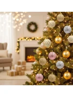 BOMBKA DEKORACYJNA PLASTIKOWA SET 35  RÓŻOWY model 21832993