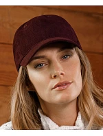 6 panelová manšestrová kšiltovka burgundy model 22478959 - Atlantis Headwear 6 panelová manšestrová kšiltovka burgundy model 22478959 - Atlantis Headwear