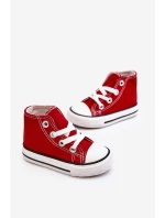 Dětské Vysoké Tenisky Červené Filemon Dětské Vysoké Tenisky Červené Filemon