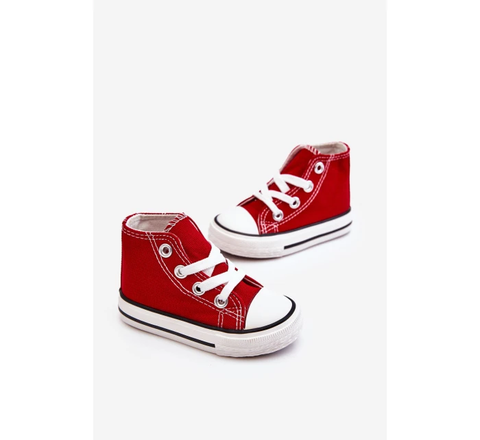 Dětské Vysoké Tenisky Červené Filemon Dětské Vysoké Tenisky Červené Filemon