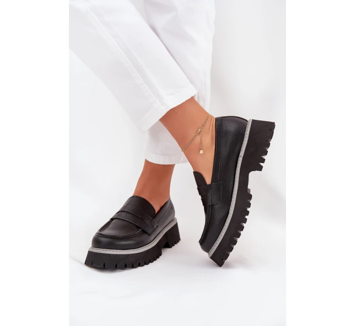 Dámské Mokasíny Na Platformě A Plochém Podpatku Big Star model 21705309 Černé - Big Star Shoes