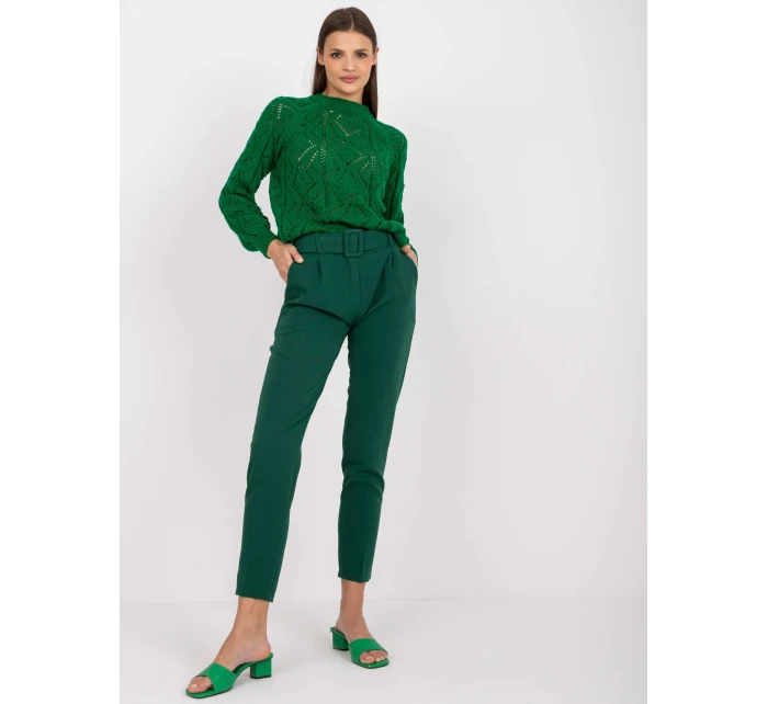 DHJ kalhoty SP model 17116440 tmavě zelená - FPrice