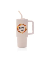 KRÁSNÝ DEN (PODZIM) - růžový cestovní termohrnek 900 ml KRÁSNÝ DEN (PODZIM) - růžový cestovní termohrnek 900 ml