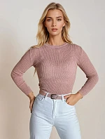 Dámský svetr AURINA light pink FashionStreet MY1387