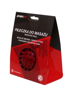MASÁŽNÍ MÍČ 7CM ČERVENÝ STŘEDNÍ ENERO FIT