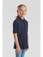 Fruit of the Loom Kids 65/35 Polo Dětské piqué polo 16.3417 vintage heather red Fruit of the Loom Kids 65/35 Polo Dětské piqué polo 16.3417 vintage heather red