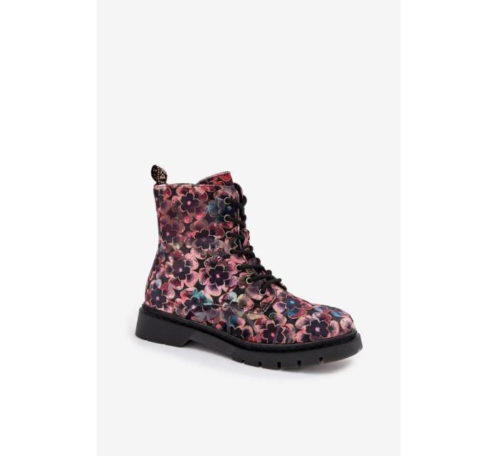 Dámské zateplené kotníkové boty v  Růžové model 21712494 - Artiker