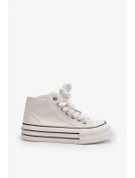 Dámské Tenisky na platformě Bílé Aineri Dámské Tenisky na platformě Bílé Aineri