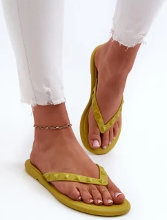 Dámské ploché flexibilní žabky ZAXY Limetka