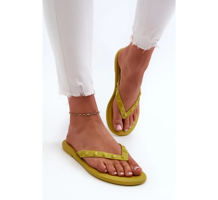 Dámské ploché flexibilní žabky ZAXY Limetka Dámské ploché flexibilní žabky ZAXY Limetka