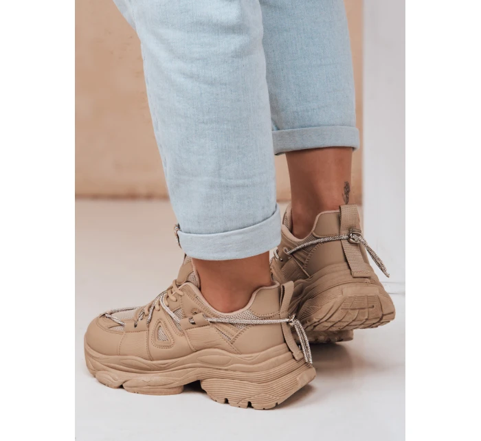 Dámské tenisky na silnější podrážce NEWMOVE khaki FashionStreet ZY0598