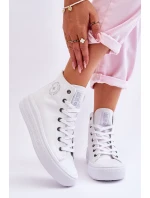 Dámské vysoké tenisky Big Star LL274A183 Bílé
