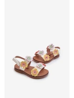 Dětské sandálky s květinami Multikolor Tinette Dětské sandálky s květinami Multikolor Tinette
